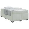 vidaXL Estrutura da Cama Cinzento-claro 120 x 190 cm tecido