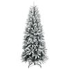 vidaXL &Aacute;rvore Natal artificial c/ 300 luzes LED e flocos de neve 240cm