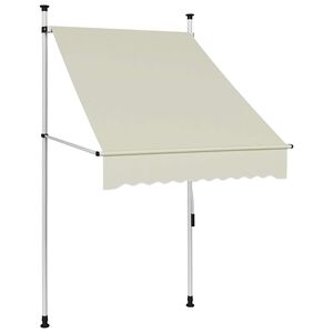vidaXL Toldo retr&aacute;til manual 100 cm creme