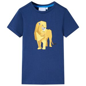 T-shirt para crian&ccedil;a azul-escuro 116