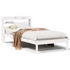 vidaXL Cama sem colch&atilde;o 75x190 cm madeira de pinho maci&ccedil;a branco