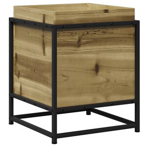 vidaXL Vaso/floreira de jardim 40x40x50 cm madeira de pinho impregnada