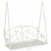 vidaXL Banco de Balan&ccedil;o A&ccedil;o 110 x 52,5 x 47 cm Branco Antigo