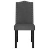 vidaXL Cadeiras de jantar 6 pcs veludo cinzento-escuro