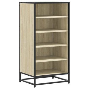 vidaXL Sapateira 48x38x97,5 cm derivados de madeira carvalho sonoma