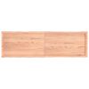 vidaXL Tampo de mesa com bordas vivas carvalho tratado castanho-claro