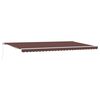 vidaXL Toldo retr&aacute;til manual 600x300 cm castanho