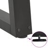 vidaXL Pés para mesa de centro em V, 2 peças, antracite, 60x(30-31,3) cm, aço