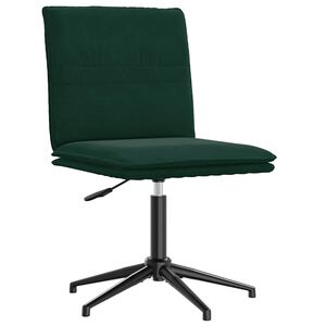 vidaXL Cadeira de jantar veludo verde-escuro