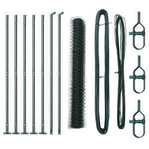 vidaXL Poste de Cerca Verde