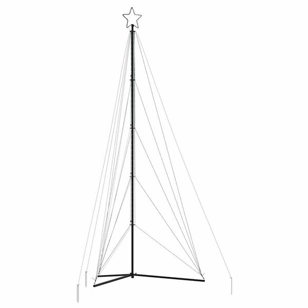 vidaXL LED &Aacute;rvore de Natal 615 LEDs Branco Frio 404,5 cm