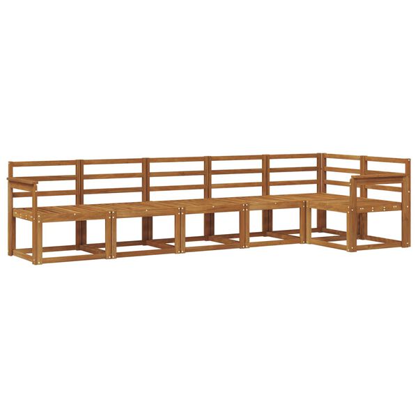 vidaXL Conjunto de Sof&aacute;s para Exterior 6 pcs Natural