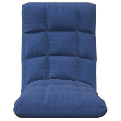 vidaXL Colchão/cadeira de piso dobrável tecido azul
