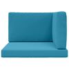 vidaXL Almofada para Sof&aacute; Externo 3 pcs Azul Royal Poli&eacute;ster