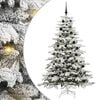 vidaXL &Aacute;rvore de Natal Articulada Artificial Branco 210 cm PE e PVC