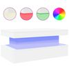 vidaXL Mesa de centro com luzes LED 90x50x40 cm branco