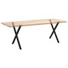 vidaXL P&eacute;s de mesa de jantar em formato de X, 2 pe&ccedil;as, preto, 80x (72-73) cm, a&ccedil;o
