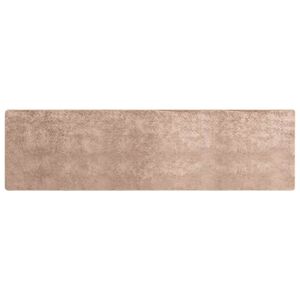 vidaXL Passadeira MARSA Areia 80 x 350 cm Poli&eacute;ster e PVC
