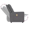 vidaXL Sof&aacute; de massagens reclin&aacute;vel 4 lugares tecido cinzento-claro