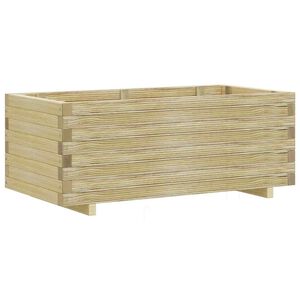 vidaXL Vaso/floreira retangular 100x50x40 cm madeira