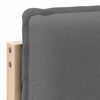 vidaXL Cabeceira estofada com cabeceira Cinza Natural e Claro 200 cm