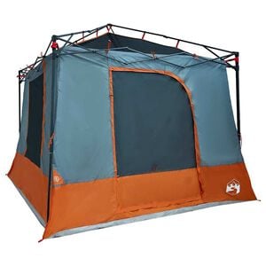 vidaXL Tenda interior 6 pessoa Cinza e Laranja tafet&aacute;