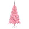 vidaXL Árvore de Natal com 150 LEDs com suporte Rosa 150 cm PVC