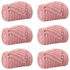 vidaXL Cobertores de Sof&aacute; 6 unid. Rosa 150 x 130 cm 2.85 kg L&atilde;