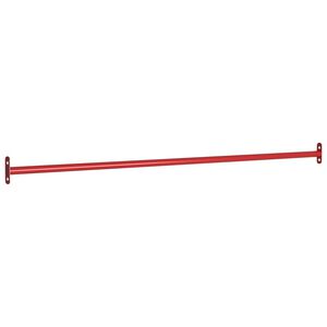 vidaXL Barra suspensa para crian&ccedil;as 125 cm a&ccedil;o vermelho