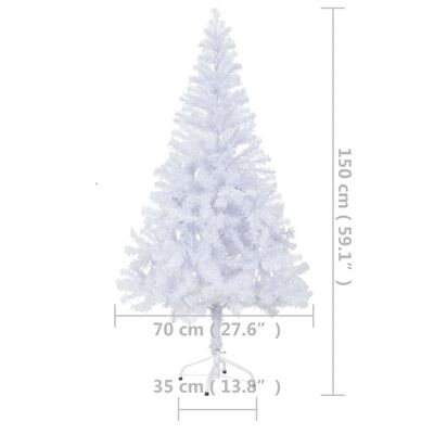 vidaXL Árvore de Natal artificial pré-iluminada com suporte 380 ramos