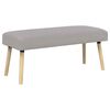 vidaXL banco Liso Cinzento-claro 110 x 40 x 46 cm Boucl&eacute;