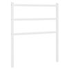 vidaXL Cabeceira de substitui&ccedil;&atilde;o 75 cm metal branco