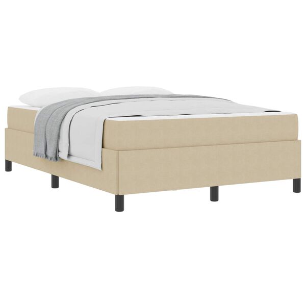 vidaXL Estrutura da Cama Cinza Verde Claro 140 x 200 cm tecido