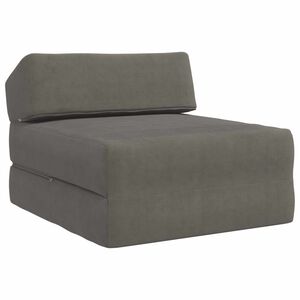 vidaXL Sof&aacute; Cama Dobr&aacute;vel Cinzento-claro 60 x 70 x 41 cm Tecido