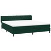 vidaXL Cama com molas/colch&otilde;es 180x210 cm veludo verde-escuro