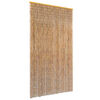 vidaXL Cortina de porta anti-insetos em bambu 100x220 cm