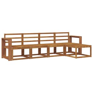 vidaXL Conjunto de Sof&aacute;s para Exterior 5 pcs Natural