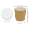 vidaXL Copos de caf&eacute; de papel com tampas 1000 pcs 4oz 100ml
