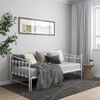 vidaXL Estrutura sofá-cama de puxar 90x200 cm metal branco