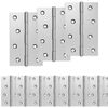 vidaXL Dobradi&ccedil;a 48 unid. 89 x 54 x 5 mm Prateado A&ccedil;o