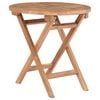 vidaXL Mesa de jardim dobr&aacute;vel 45 cm madeira de teca maci&ccedil;a