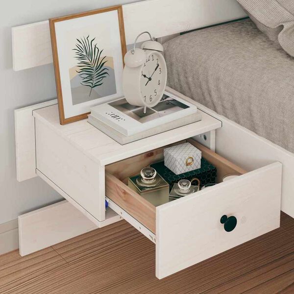 vidaXL Estrutura da Cama Branco 90 x 190 cm Madeira de Pinheiro S&oacute;lida