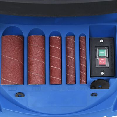 vidaXL Eixo vibratório & lixadeira de cinto 450 W azul