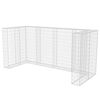 vidaXL Cerca gabi&atilde;o para 3 caixotes do lixo a&ccedil;o 250x100x120 cm