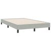 vidaXL Cama boxspring c/ colch&atilde;o 120x220 cm veludo cinzento-claro