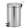 EKO Caixote do lixo com pedal Classic 20 L prateado fosco