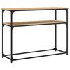 vidaXL Mesa consola 100x35,5x75cm derivados de madeira carvalho sonoma