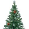 vidaXL &Aacute;rvore de Natal Artificial com 300 LEDs Verde 180 cm PVC e A&ccedil;o