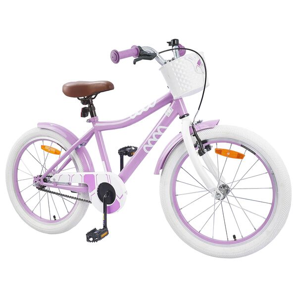 vidaXL Bicicleta Infantil 18 Polegadas para 5-7 anos Roxo