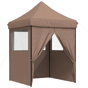 vidaXL Tenda de Festa 200 x 200 x 306 cm Castanho Tecido Oxford